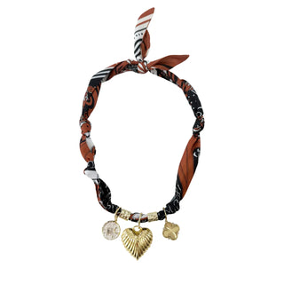 Newton Multi Charm Scarf Necklace - Newton
