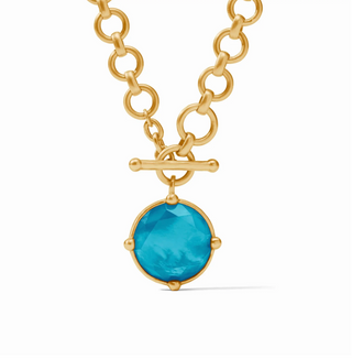 N471GILN00 Honeybee Demi Necklace Iridescent London Blue