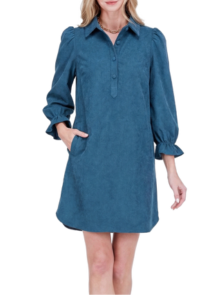 Placket Collar Dress