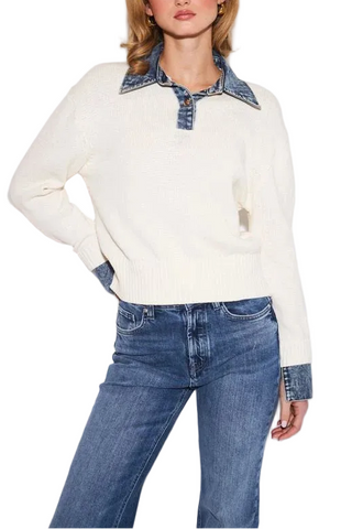 Elton Denim Combo Sweater