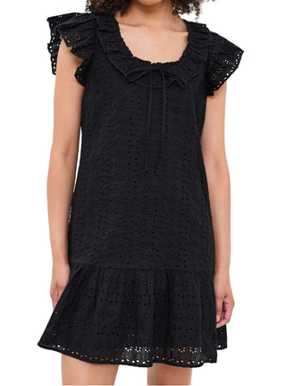Essie Dress- Black Ikat